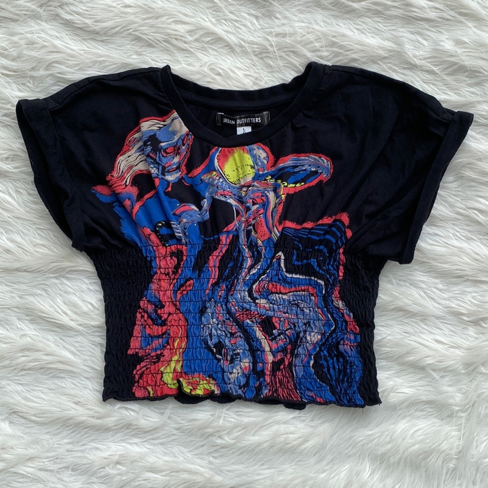 Urban Outfitters | Smocked Graphic Tee